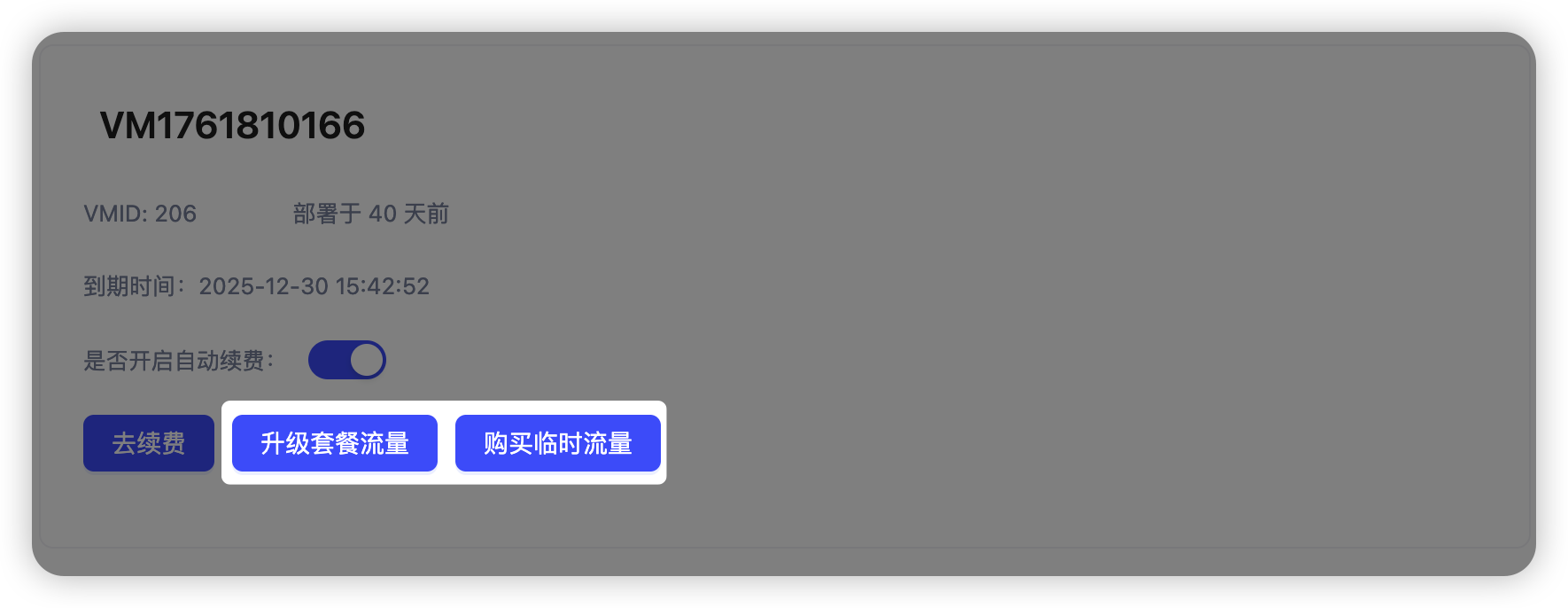 流量加购示意